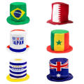 Sombrero deportivo de fútbol fans de terciopelo de la Copa Mundial